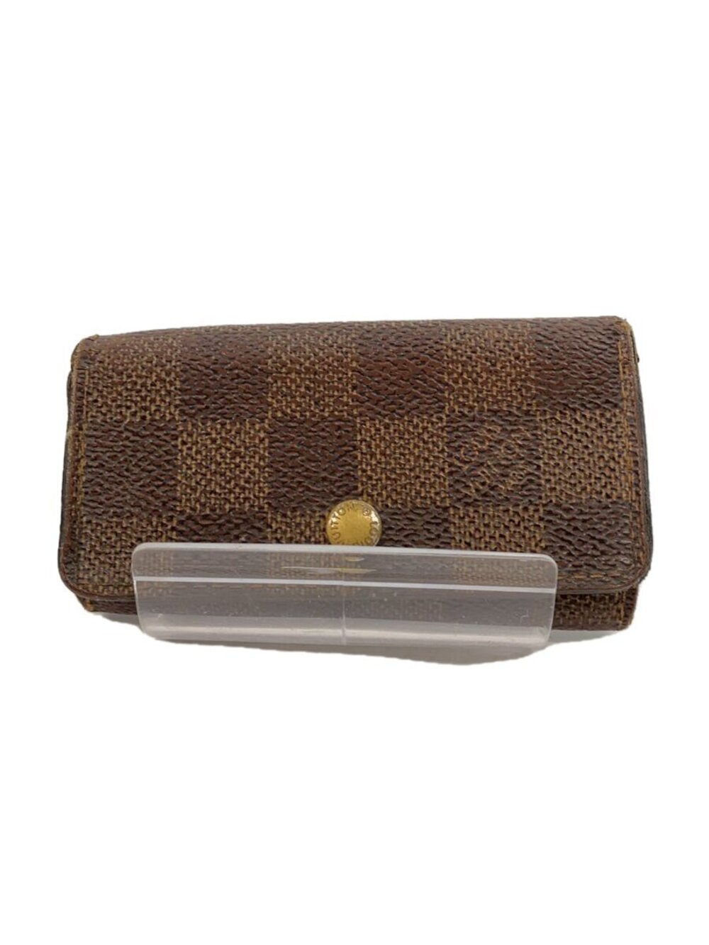 LOUIS VUITTON Multicles Ebene Brown Leather Brown Solid